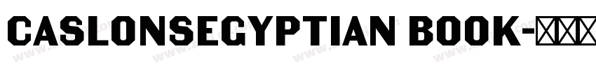 CaslonsEgyptian Book字体转换